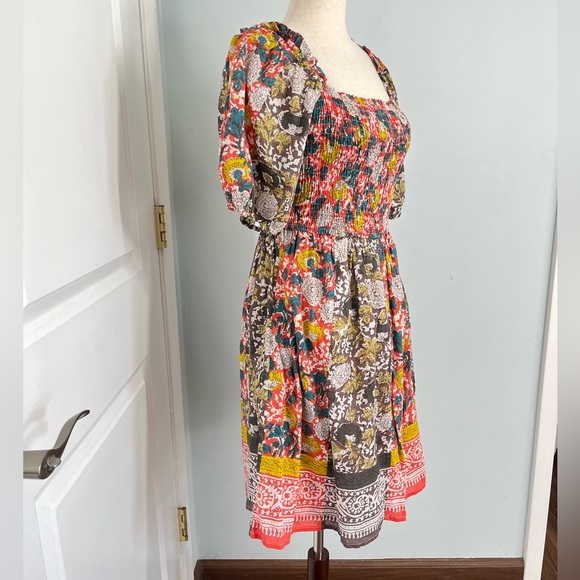 Velvet Taria floral mini dress size S - Picture 4 of 8